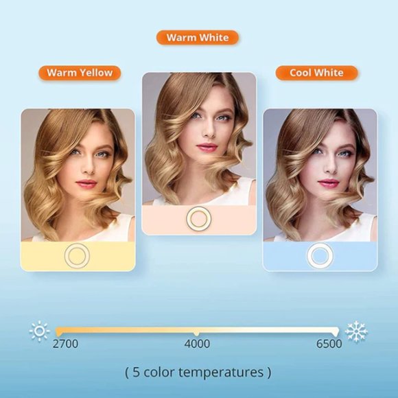 TaoTronics Selfie Ring Light 14" Tripod Stand 78" 2 Phone Holders - Picture 2 of 7